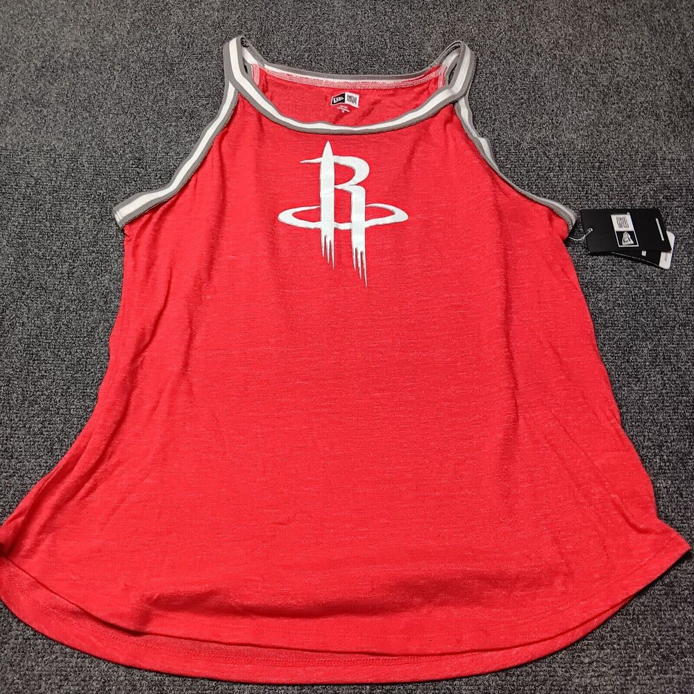NWT New Era Houston Rockets Top Women 2XL Red Tank Top NBA Basketball